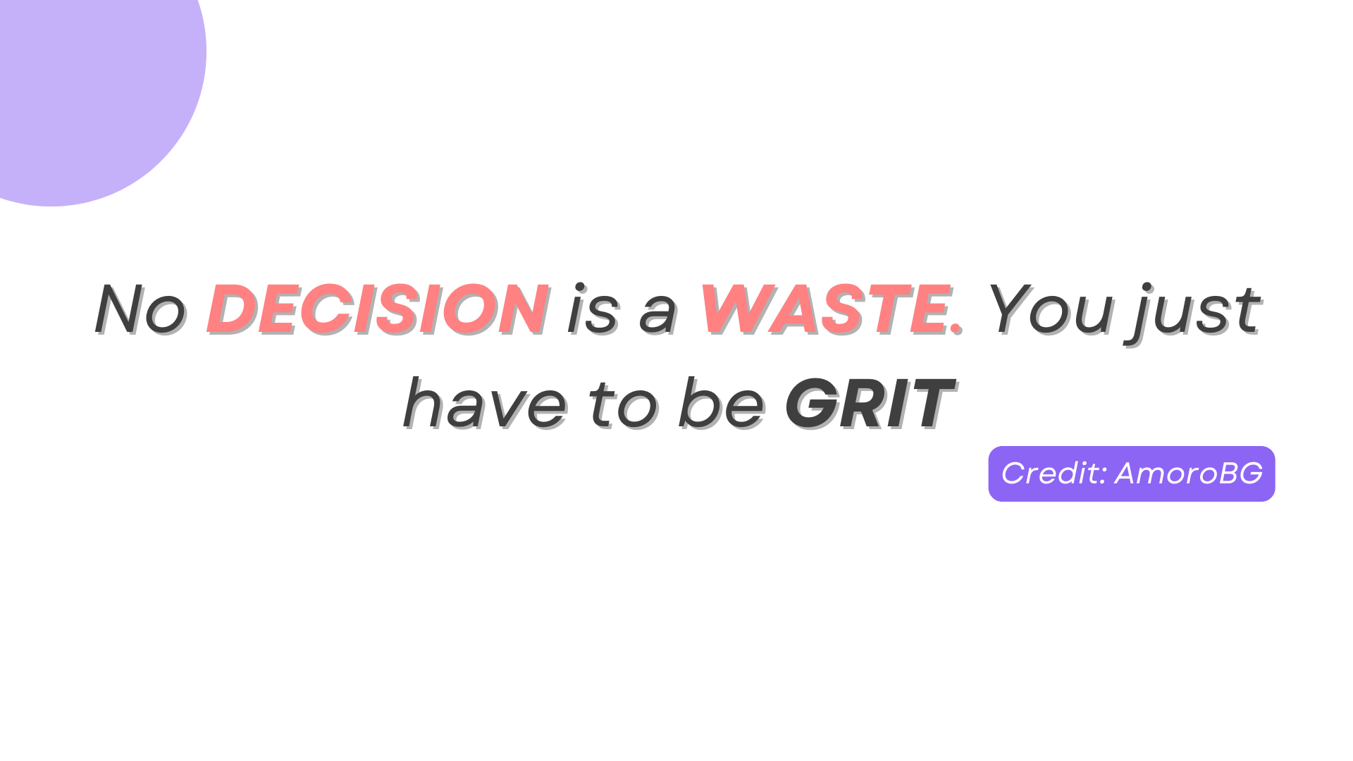AmoroBG Quote